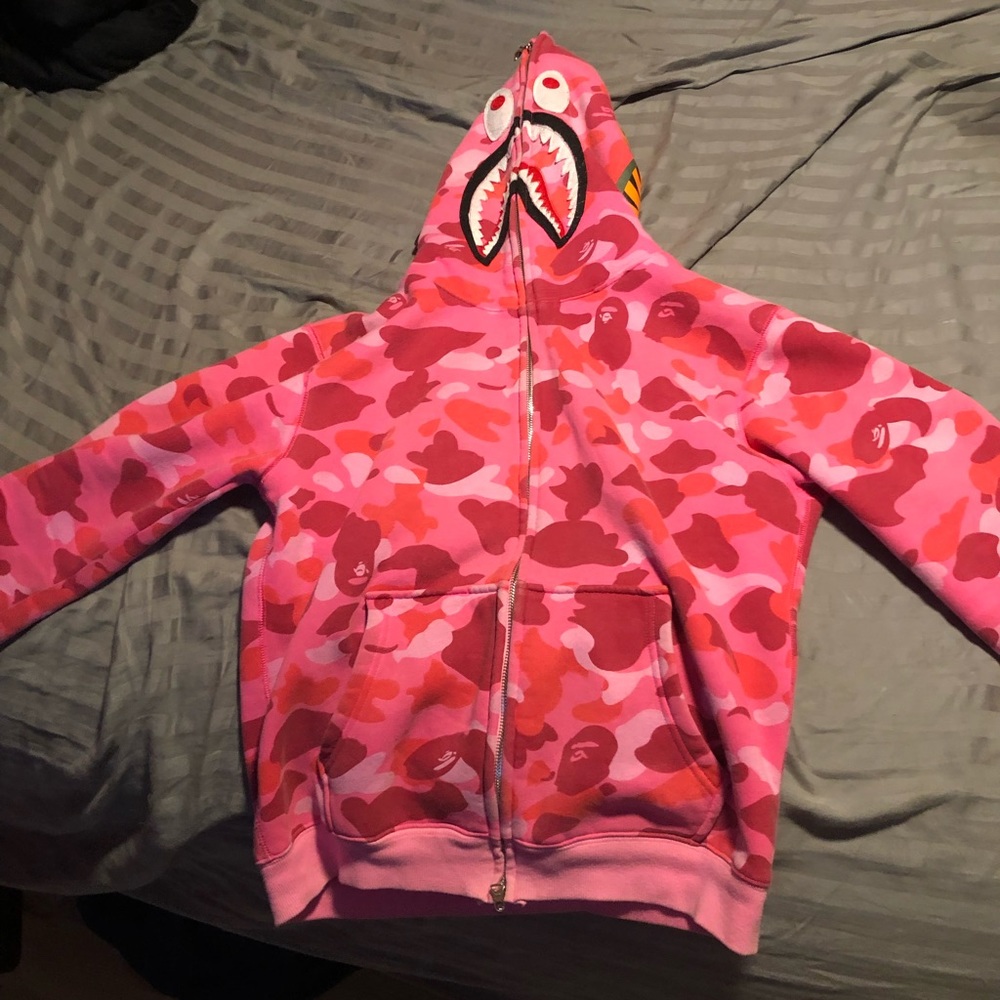 Bape ABC Shark Full Zip Hoodie (authentic) (used)
